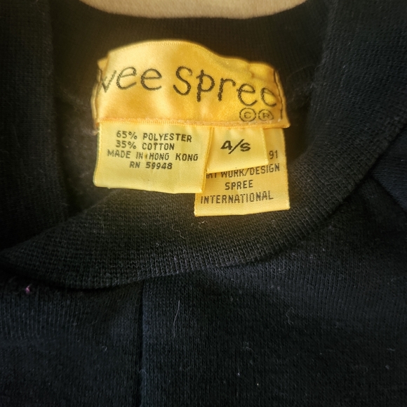 Vintage 1991 Wee Spree Halloween Tunic Size 4 - Picture 6 of 7